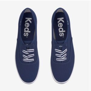 Keds Navy Champion Canvas Slip-On Sneakers